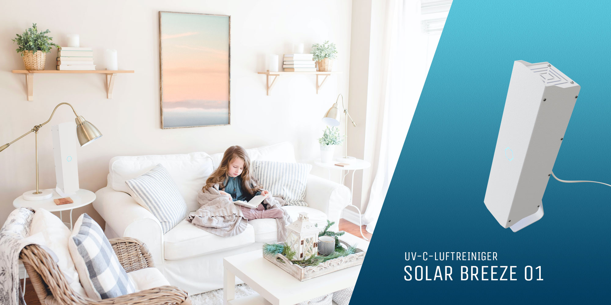 UVC-Luftreiniger SOLAR-BREEZE 01 für Privatgebrauch